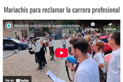 Mariachis para reclamar la carrera profesional